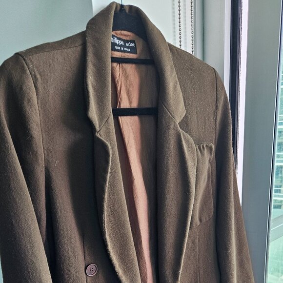 Vintage Philippe Adec Paris Double-Breasted Blazer - Made in France - Picture 1 of 5